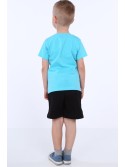 Boy\'s T-shirt with print, blue NDZ4489 - Online store - Boutique